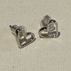 NEW Nordstrom Silver Open Heart Earrings
